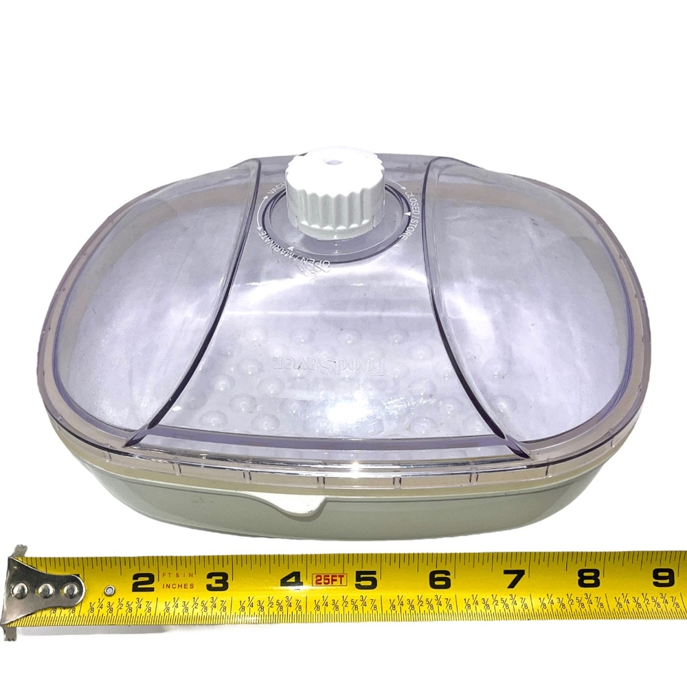 FoodSaver Quick White Rectangle Vacuum Seal Marinating 2.25 Qt